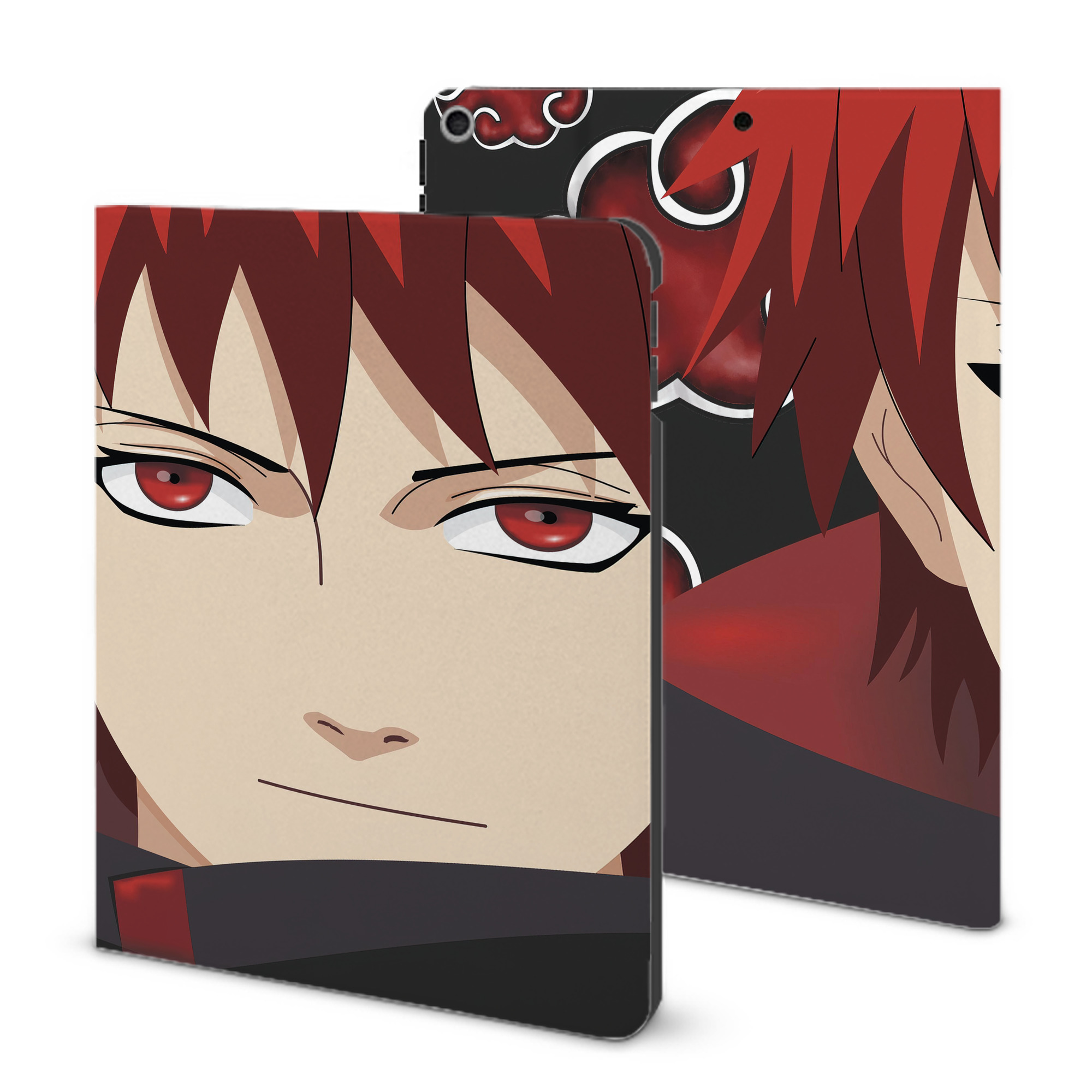 （画像用） NARUTO -ナルト- NARUTO -ナルト- 疾風伝 IPad ケース ブック型 PUレザー TPU 耐衝撃 軽量 薄型 ペン収納なし 全面保護 IPad 各モデル対応